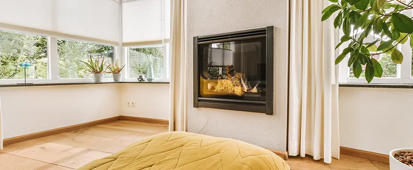Residential Fireplace Ceramic Glass Installation in Abington, MA