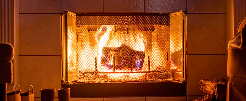 Mendota Hearth Landscape Fireplace Installation in Abington, Massachusetts
