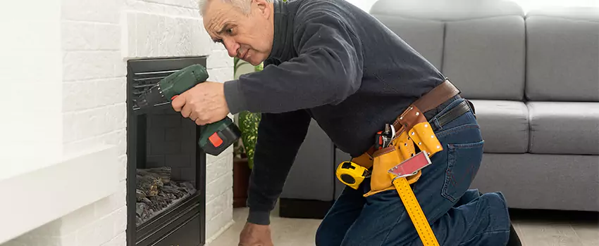 New Indoor Fireplace Installation in Abington, Massachusetts